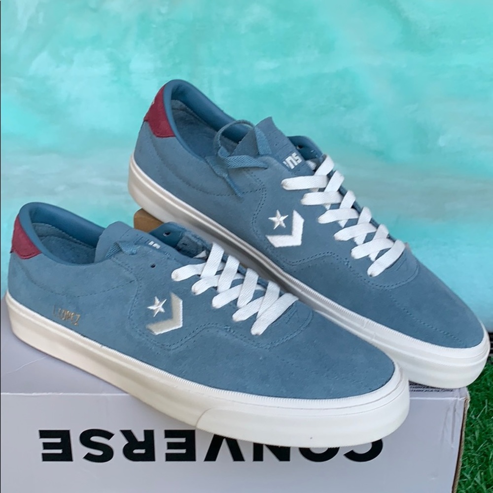 CONVERSE LOUIE LOPES OX CELESTIAL TEAL/DARK MEN’s - Picture 4 of 16